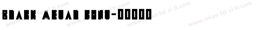 black metal font字体转换